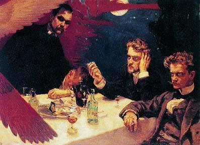 Akseli Gallen-Kallela painting Symposium made in 1894